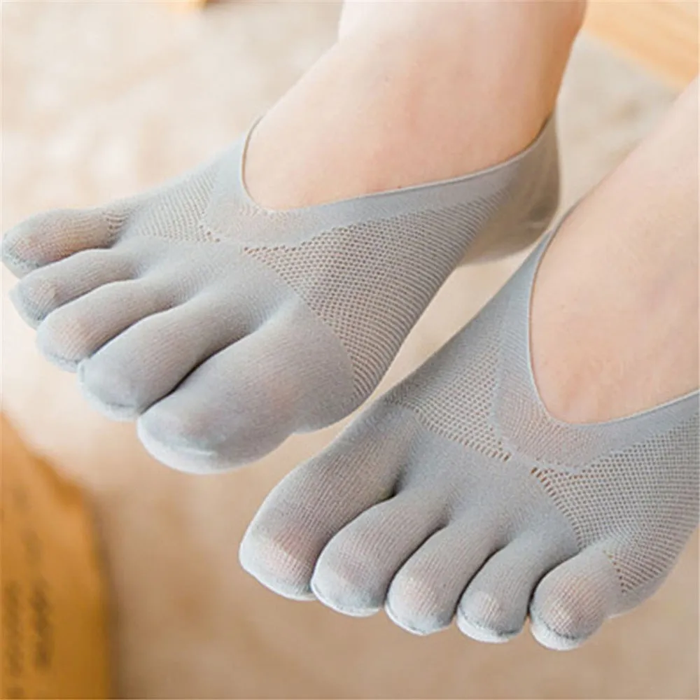 1 Pair Women's Breathable Ultrathin Five-finger Low Cut Invisible Sling Socks