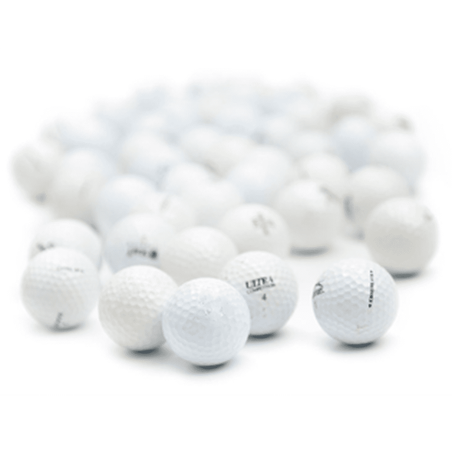 36 Assorted White Golf Balls - Recycled 5A/4A