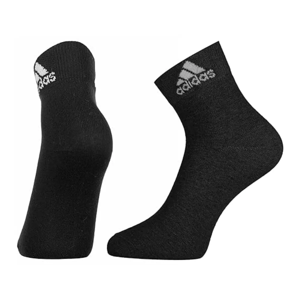 Adidas Men's Flat Knit Ankle Socks (Colligative Navy/Grey/Black)