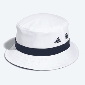 Adidas White Plaid Reversible Golf Bucket Hat