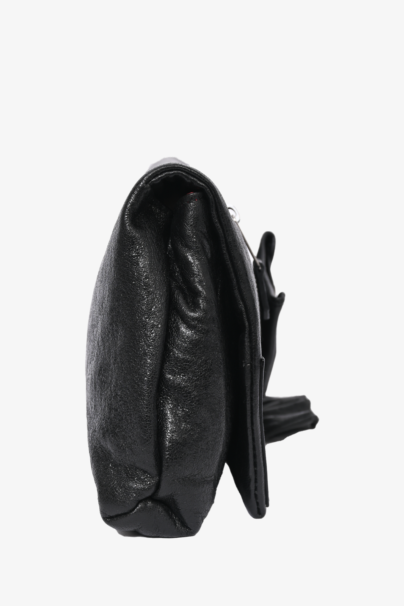 Alexander McQueen Black Leather 'Faithful Glove' Clutch