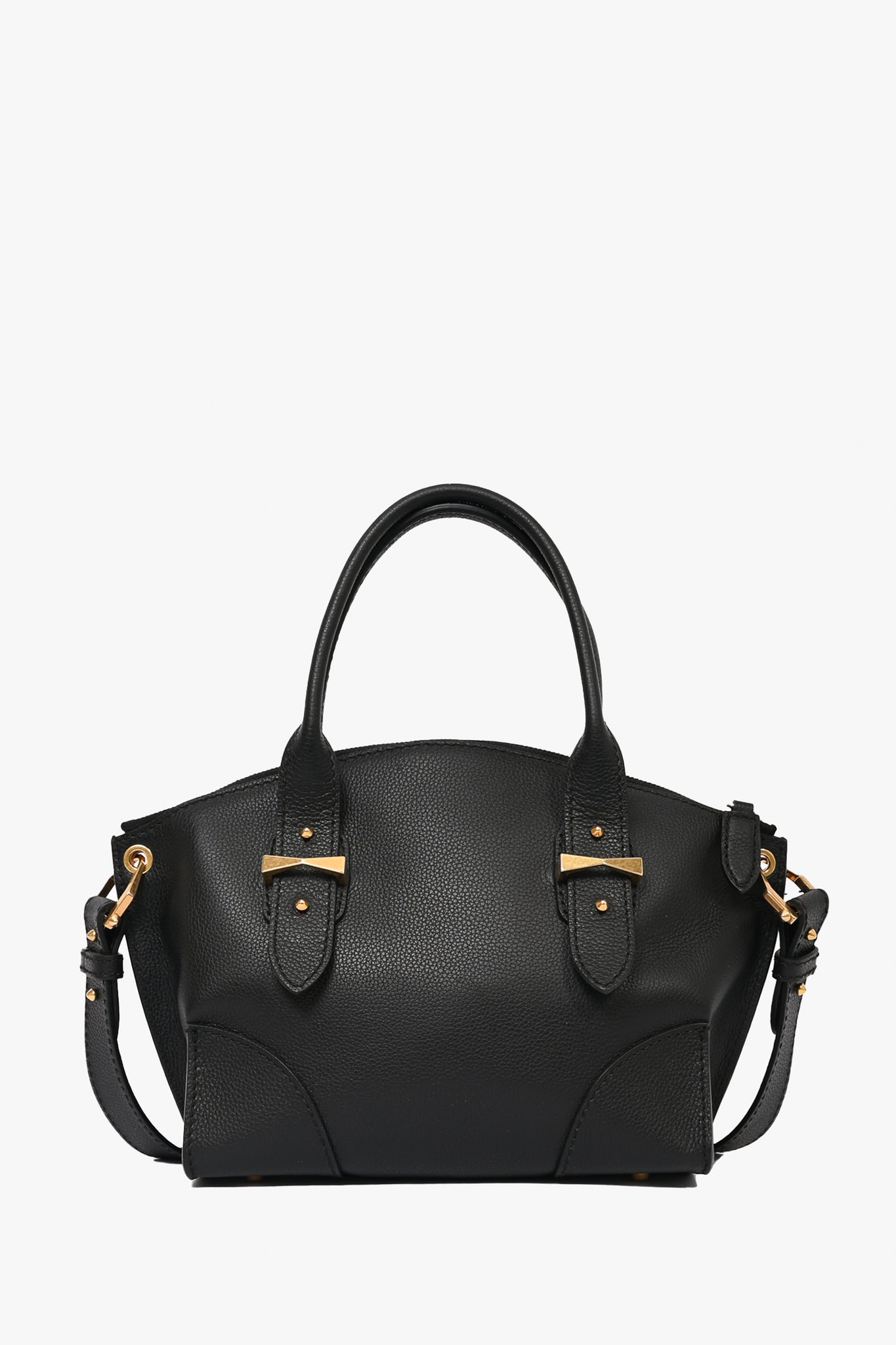 Alexander McQueen Black Leather 'Legend' Top Handle with Strap