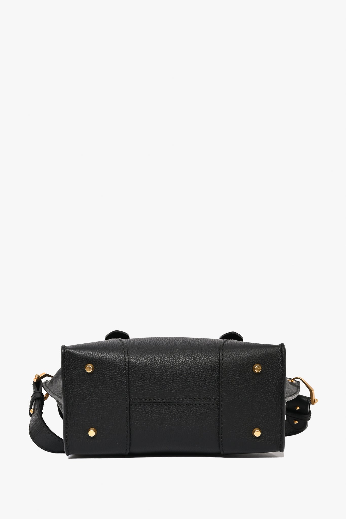 Alexander McQueen Black Leather 'Legend' Top Handle with Strap