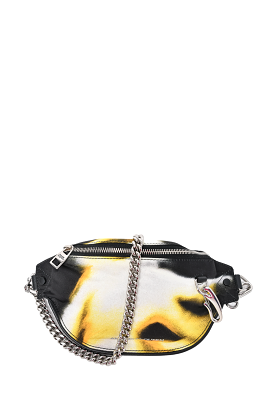 Alexander McQueen Black/Yellow Nylon Belt Bag SHW