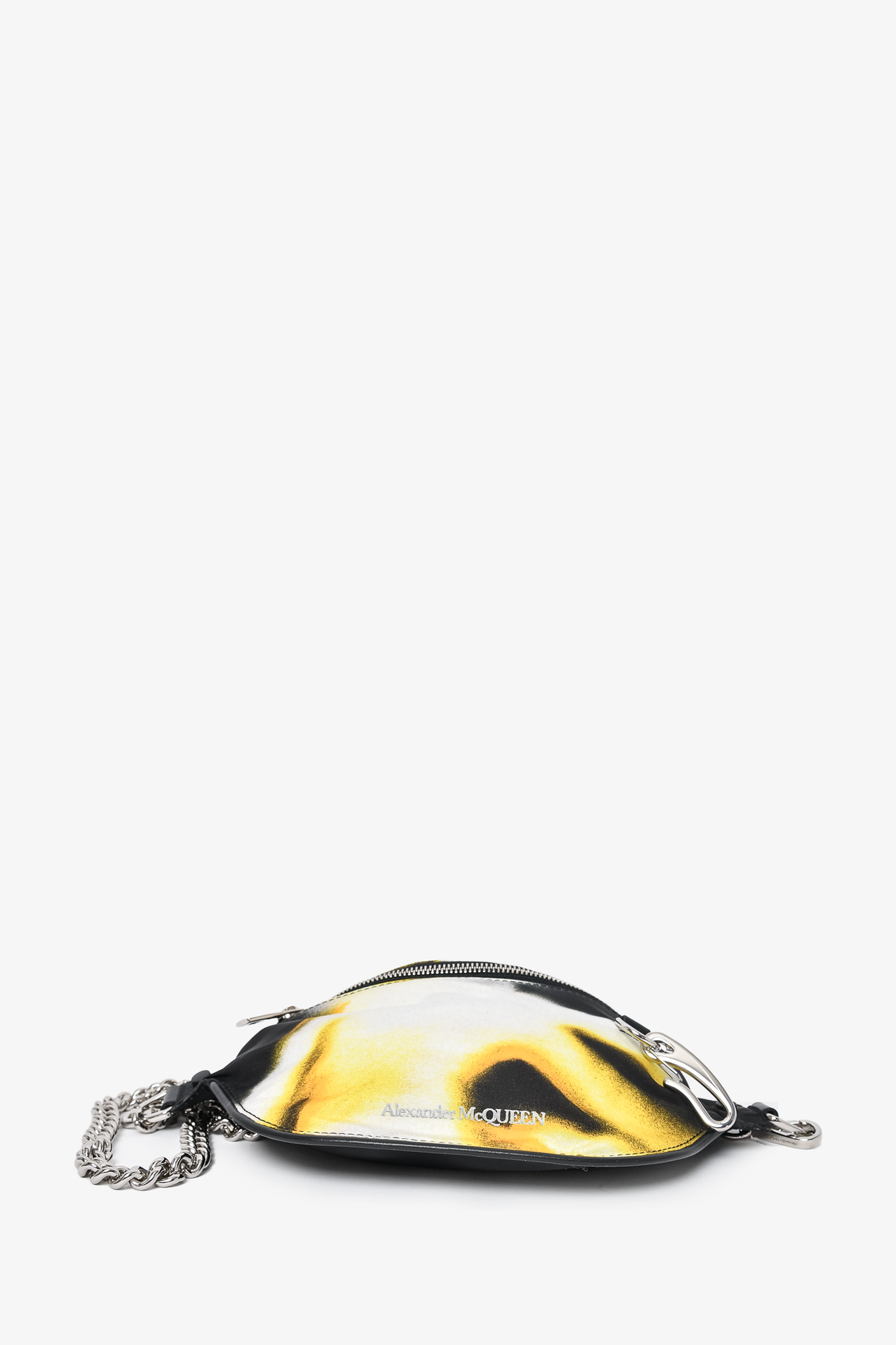 Alexander McQueen Black/Yellow Nylon Belt Bag SHW