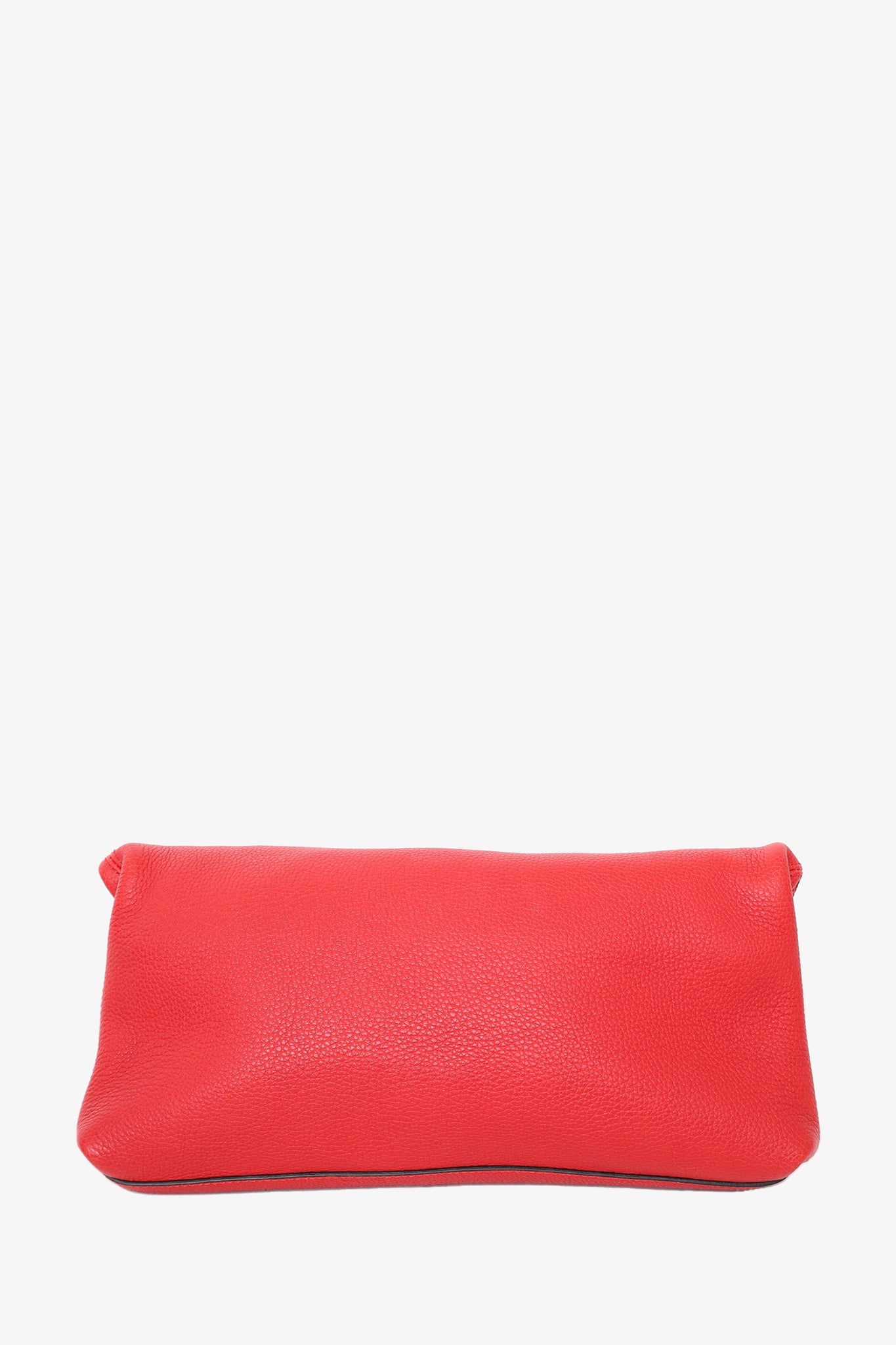 Alexander McQueen Red Leather Skull Padlock Clutch