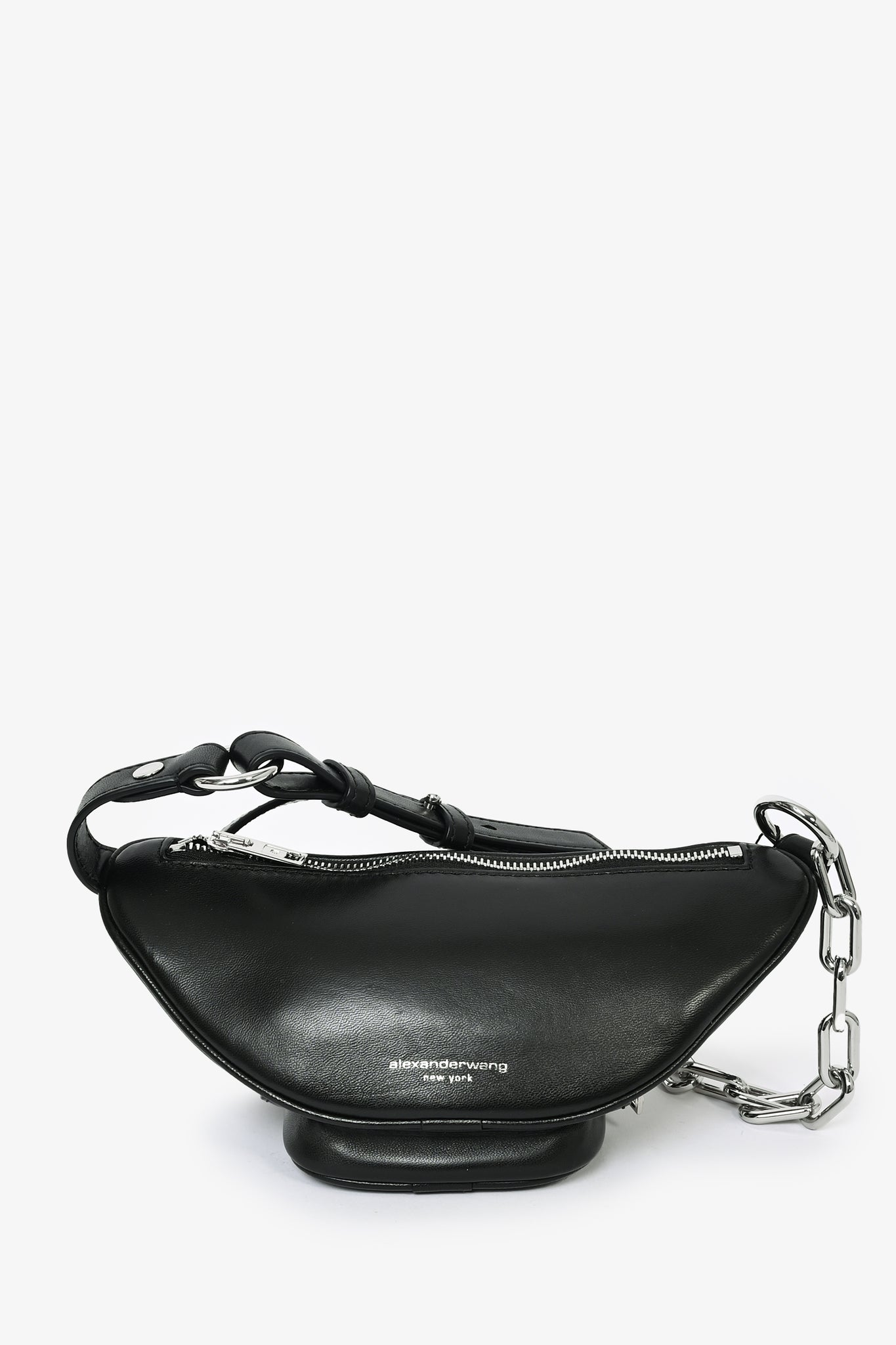 Alexander Wang Black Leather 'Attica' Mini Belt Bag