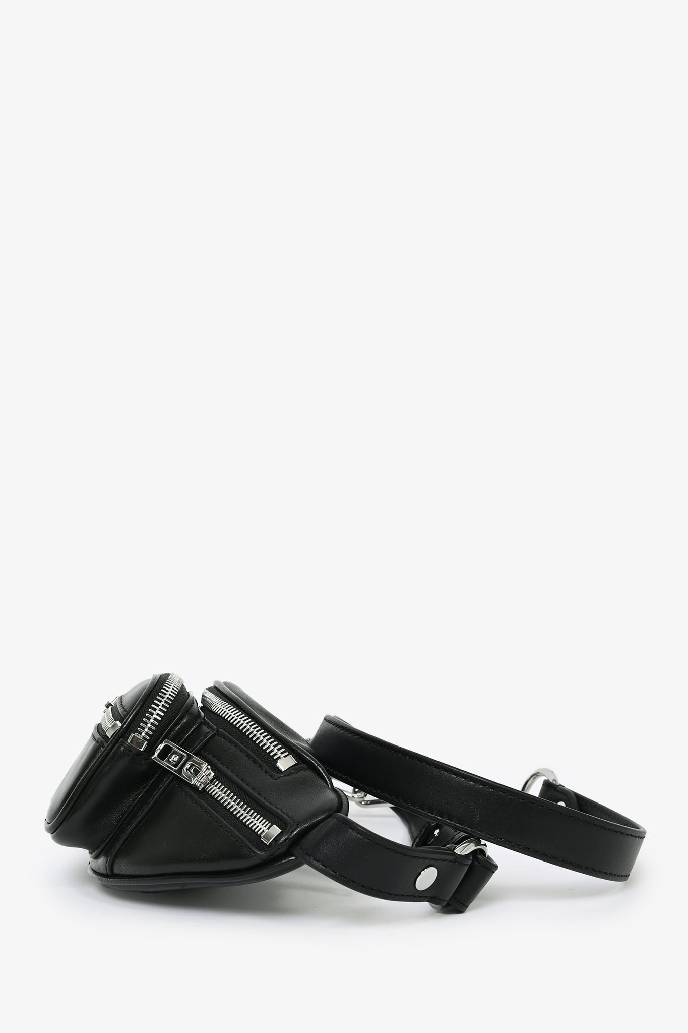 Alexander Wang Black Leather 'Attica' Mini Belt Bag