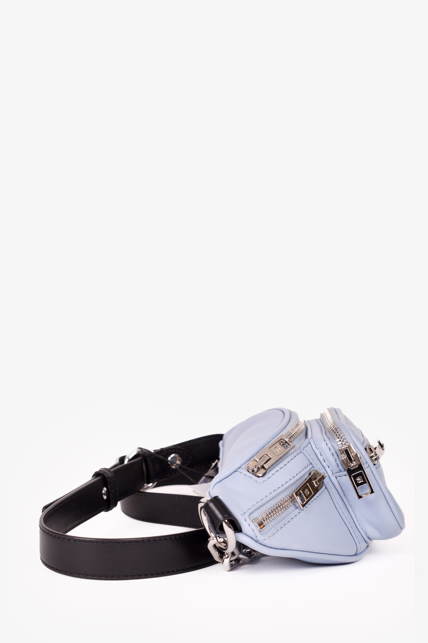 Alexander Wang Blue Leather Mini Attica Belt Bag