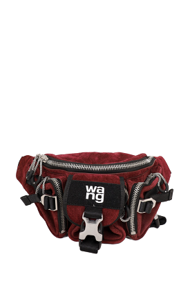 Alexander Wang Burgundy Suede Surplus Bum Bag