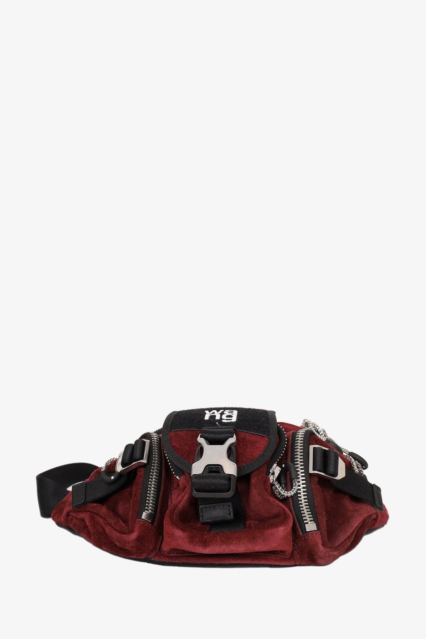 Alexander Wang Burgundy Suede Surplus Bum Bag