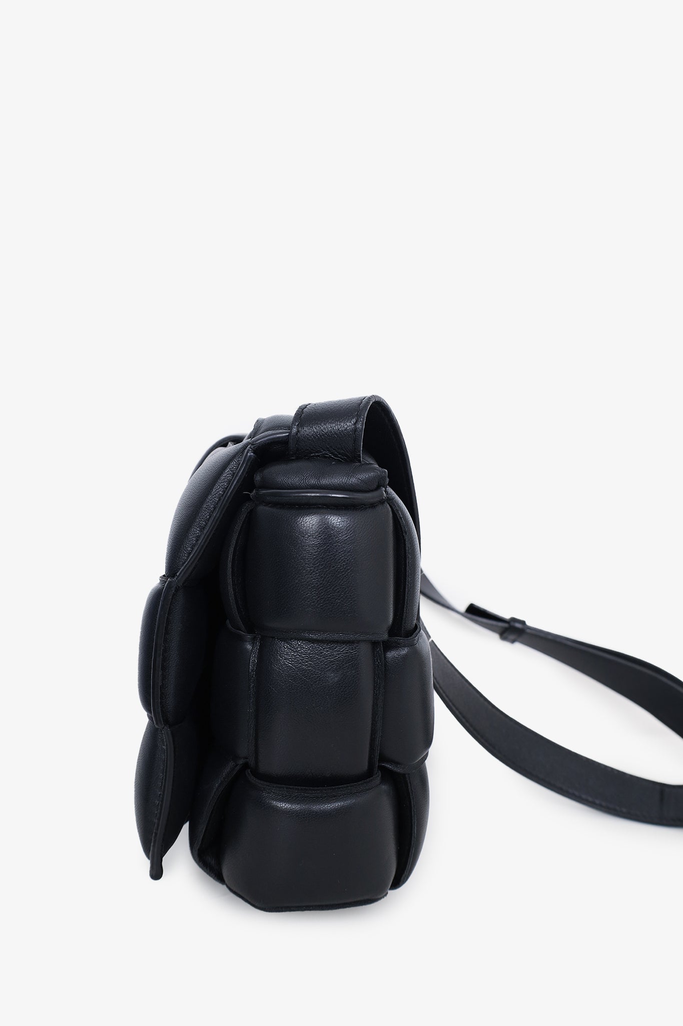 Bottega Veneta Black Leather Padded Cassette Crossbody