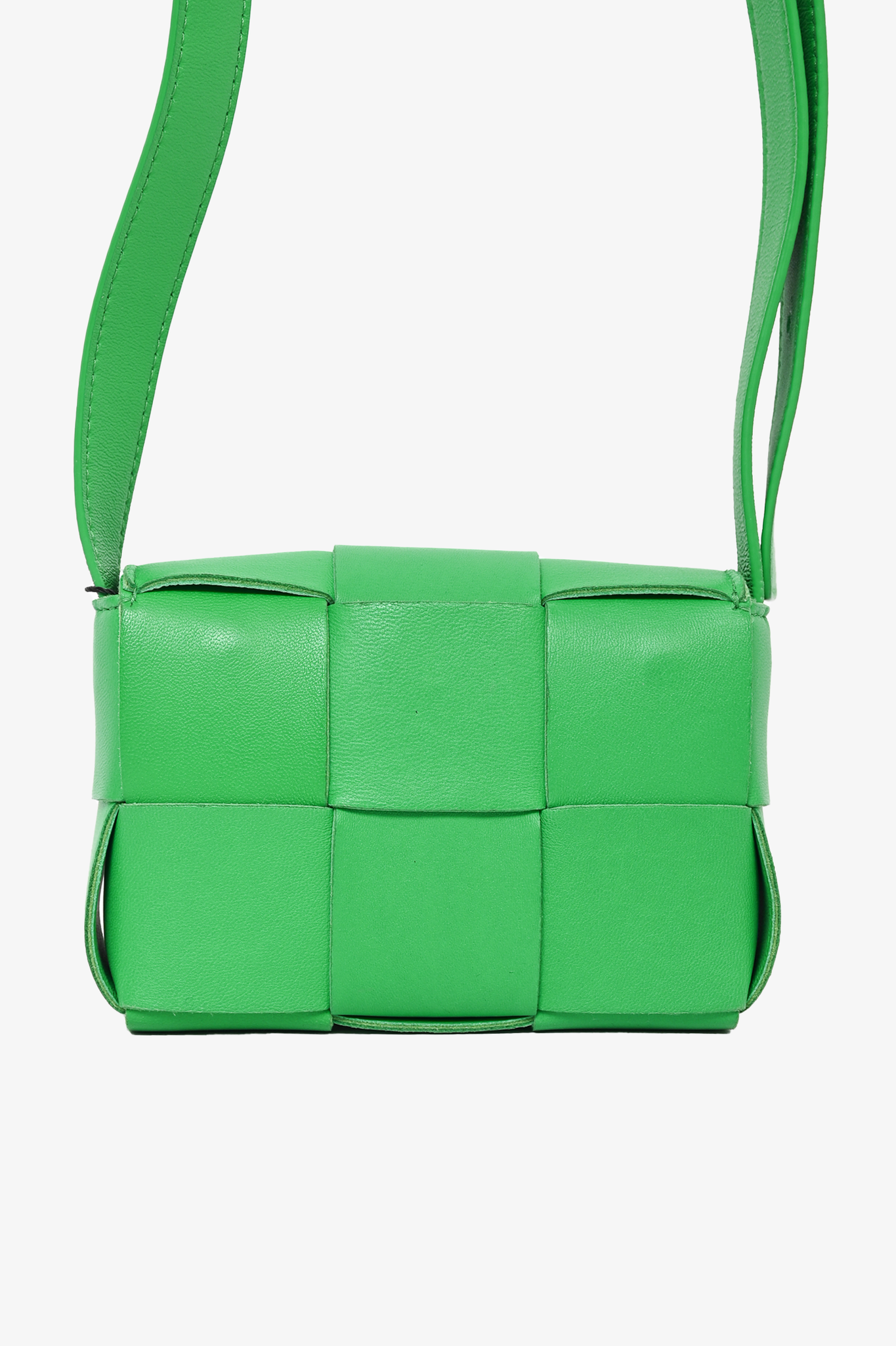 Bottega Veneta Green Candy Cassette Crossbody