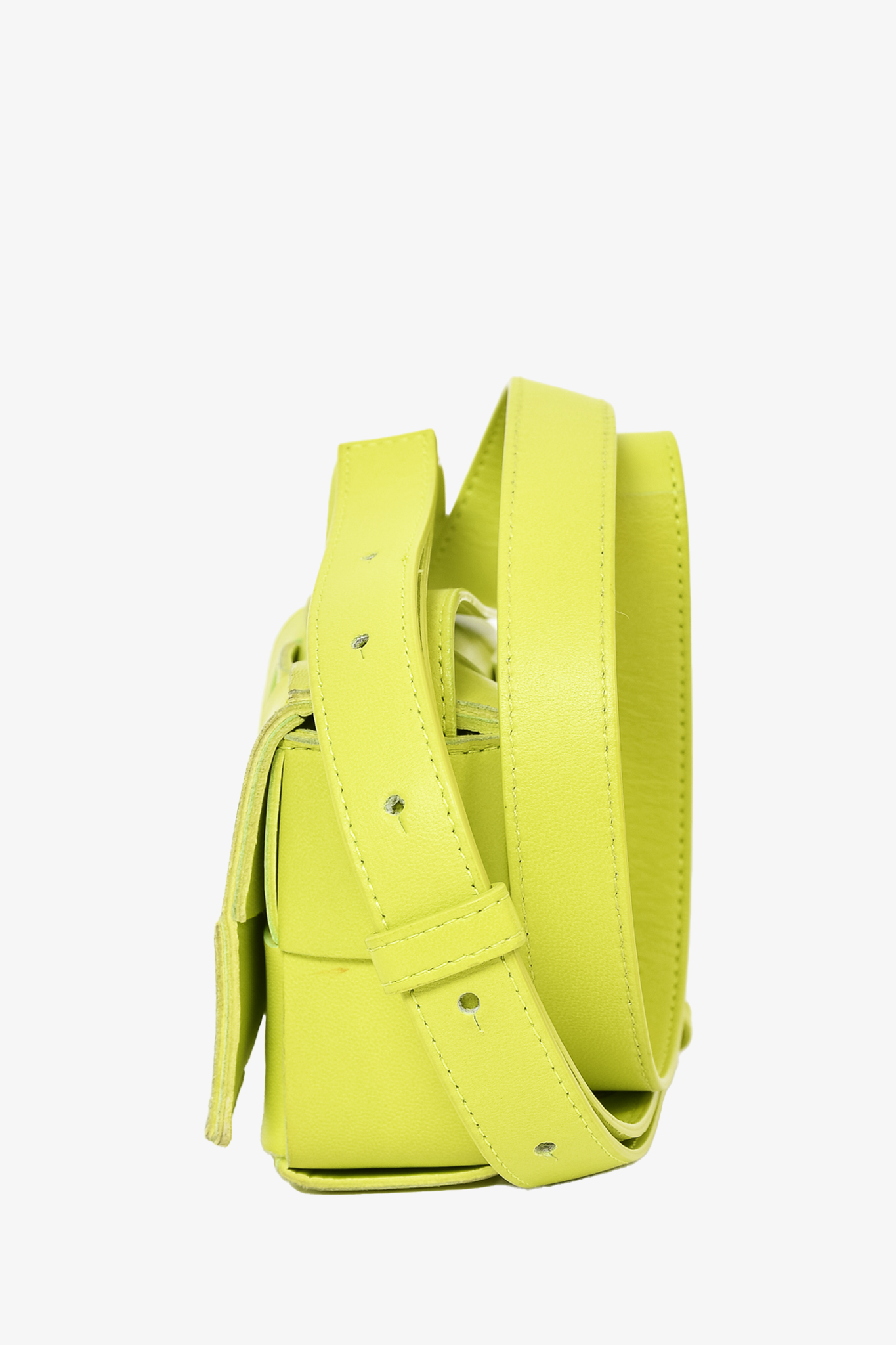 Bottega Veneta Green Leather Candy Cassette