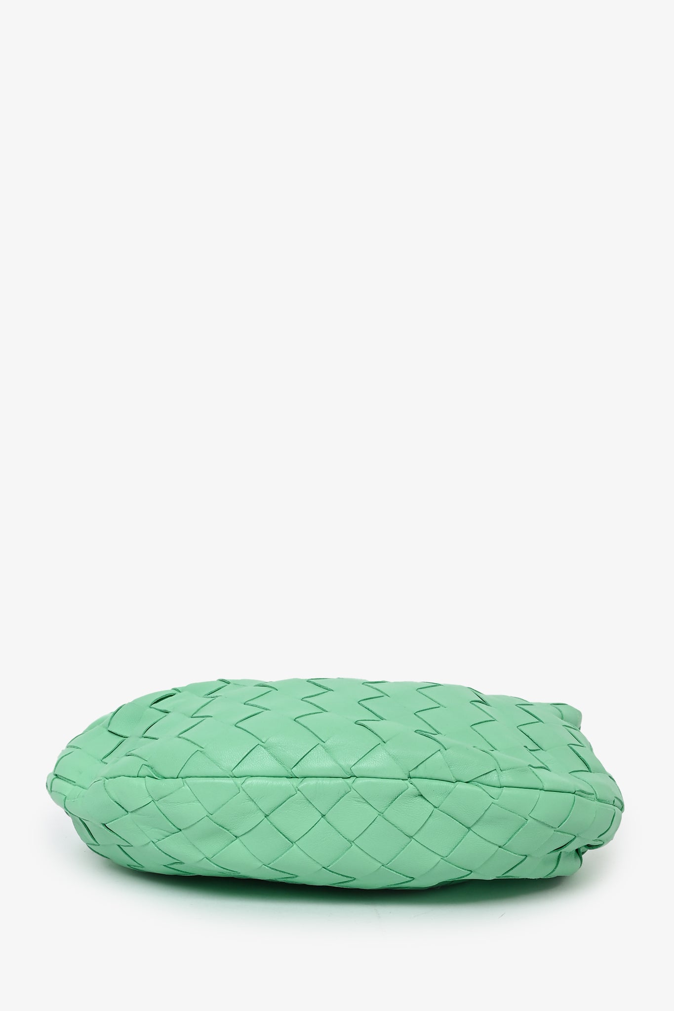 Bottega Veneta Green Leather Mini Jodie Bag