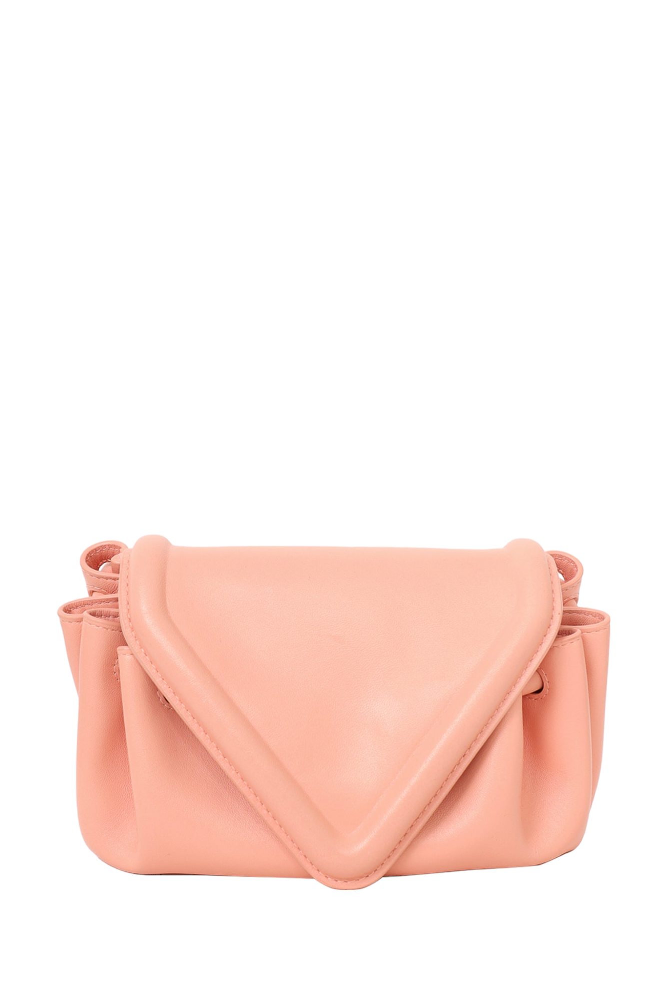 Bottega Veneta Pink Leather Small Beak Shoulder Bag