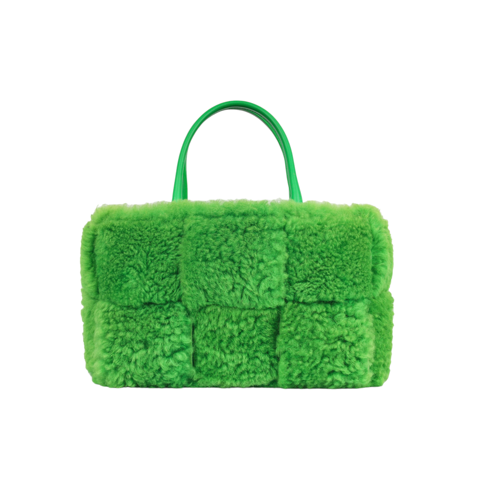 Bottega Veneta Small Arco Tote - Green Shearling