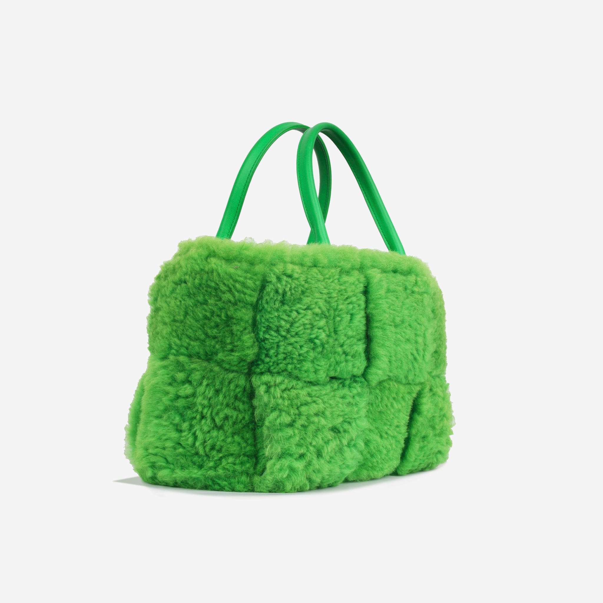 Bottega Veneta Small Arco Tote - Green Shearling