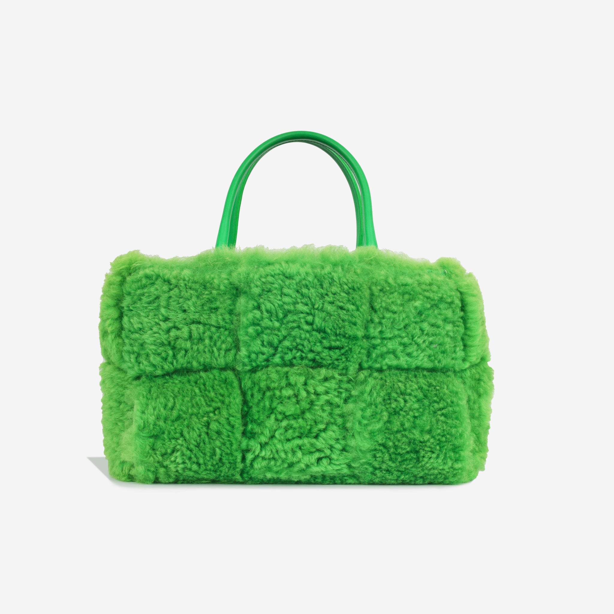 Bottega Veneta Small Arco Tote - Green Shearling