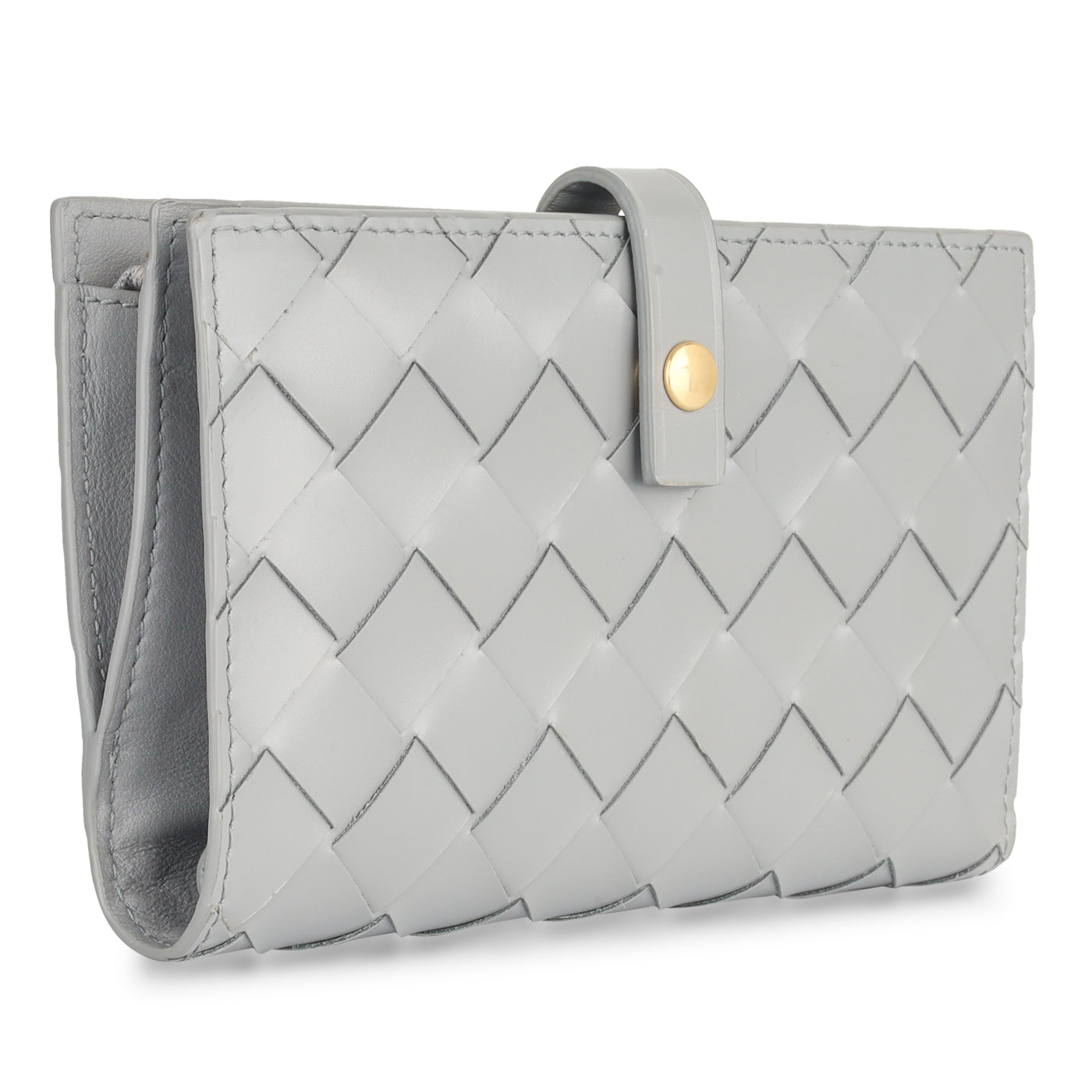 Bottega Veneta Woven Wallet - Grey