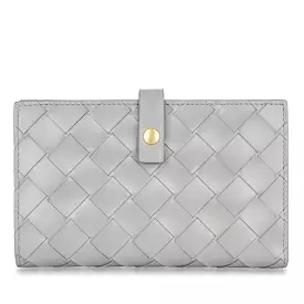 Bottega Veneta Woven Wallet - Grey