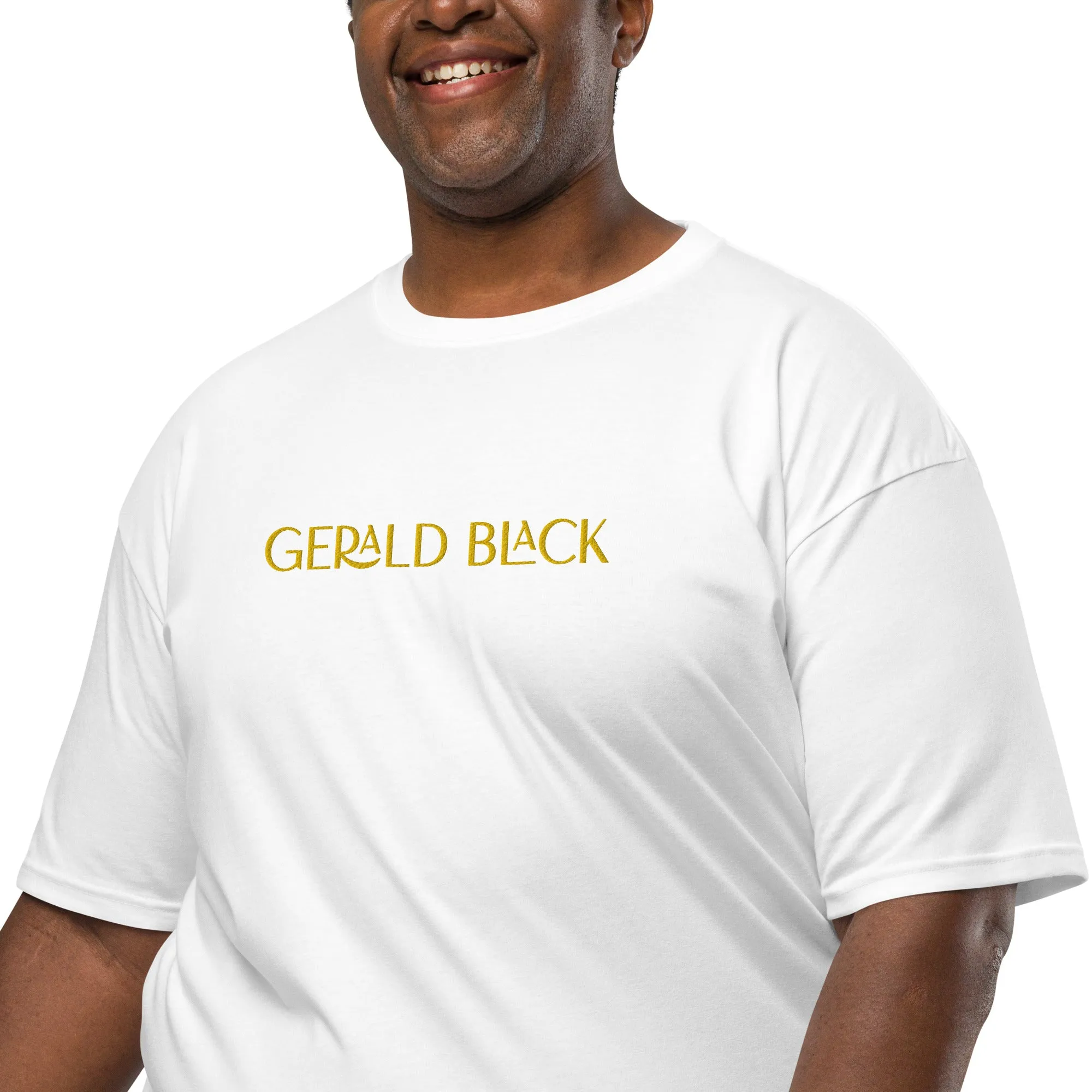 Gerald Black Premium Heavyweight Black Statement T-Shirt for Men GD