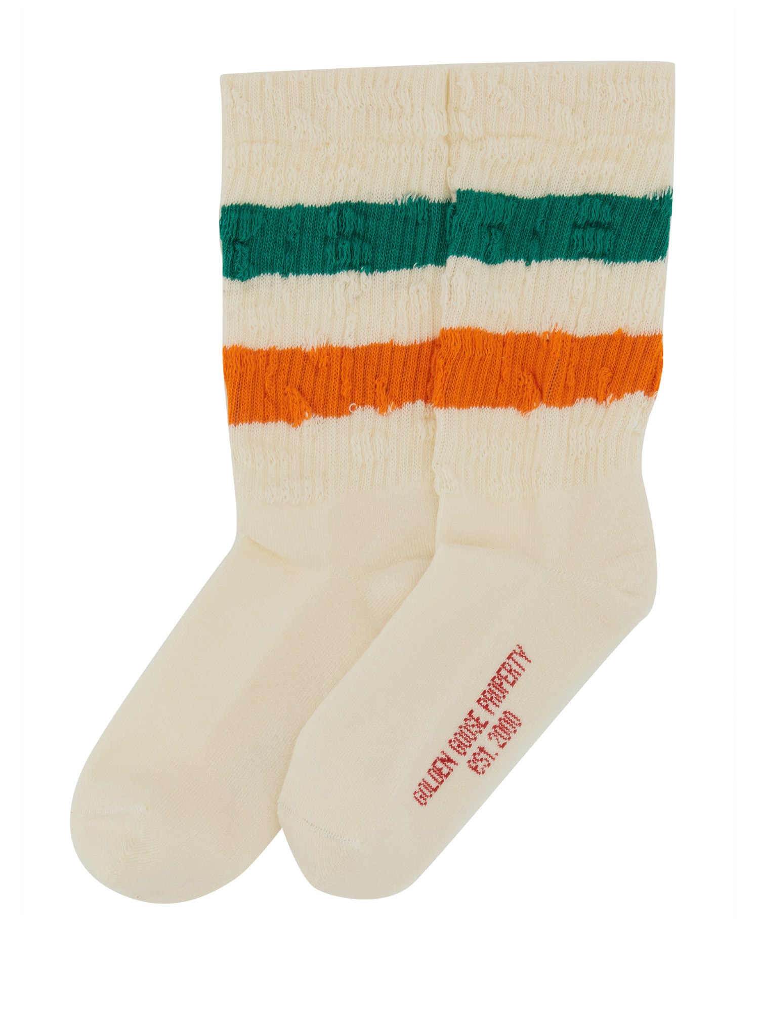 GOLDEN GOOSE    STRIPED COTTON SOCKS