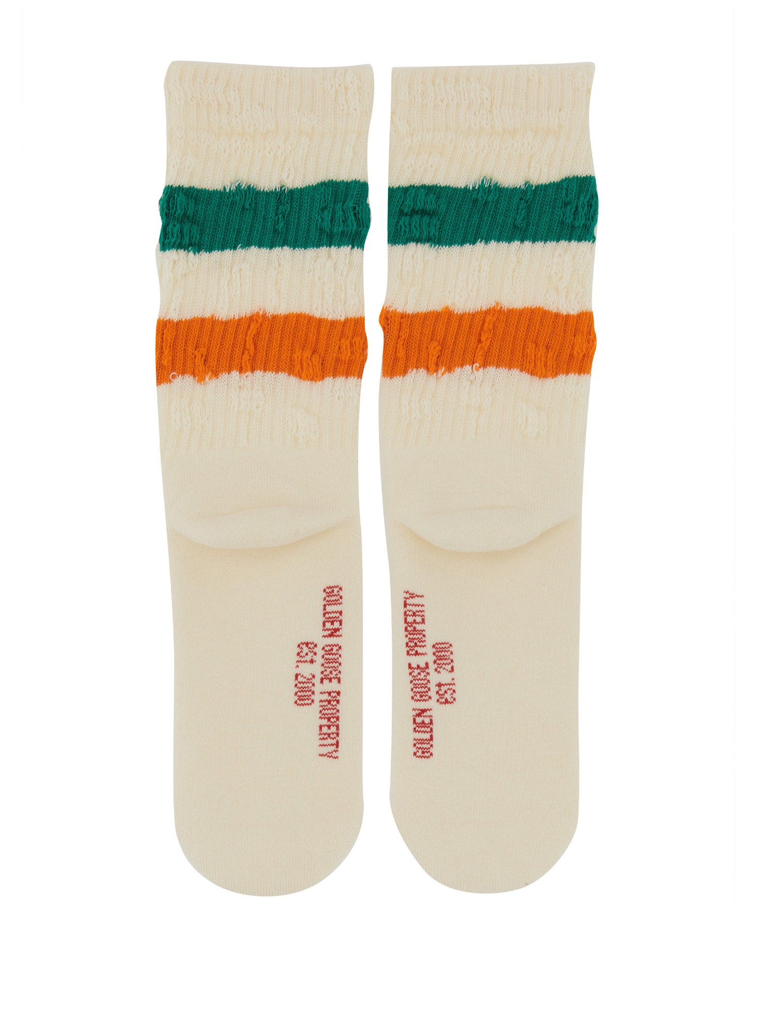 GOLDEN GOOSE    STRIPED COTTON SOCKS