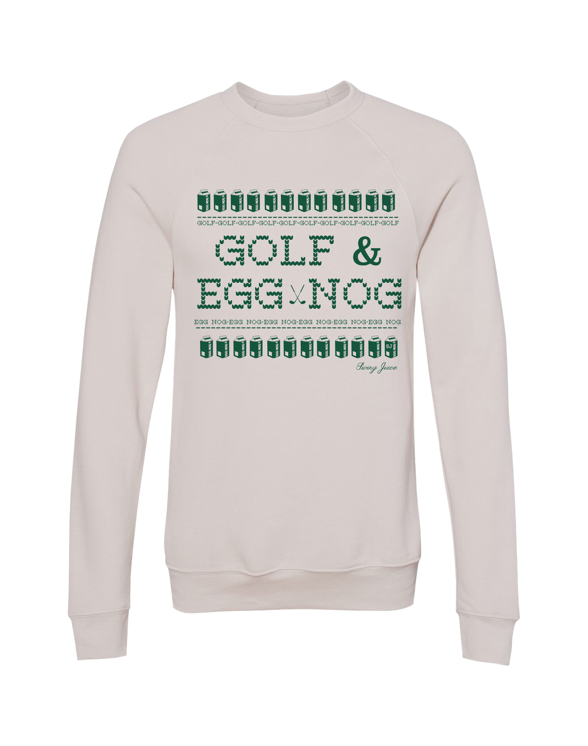 Golf & Egg Nog Unisex Ugly Sweatshirt