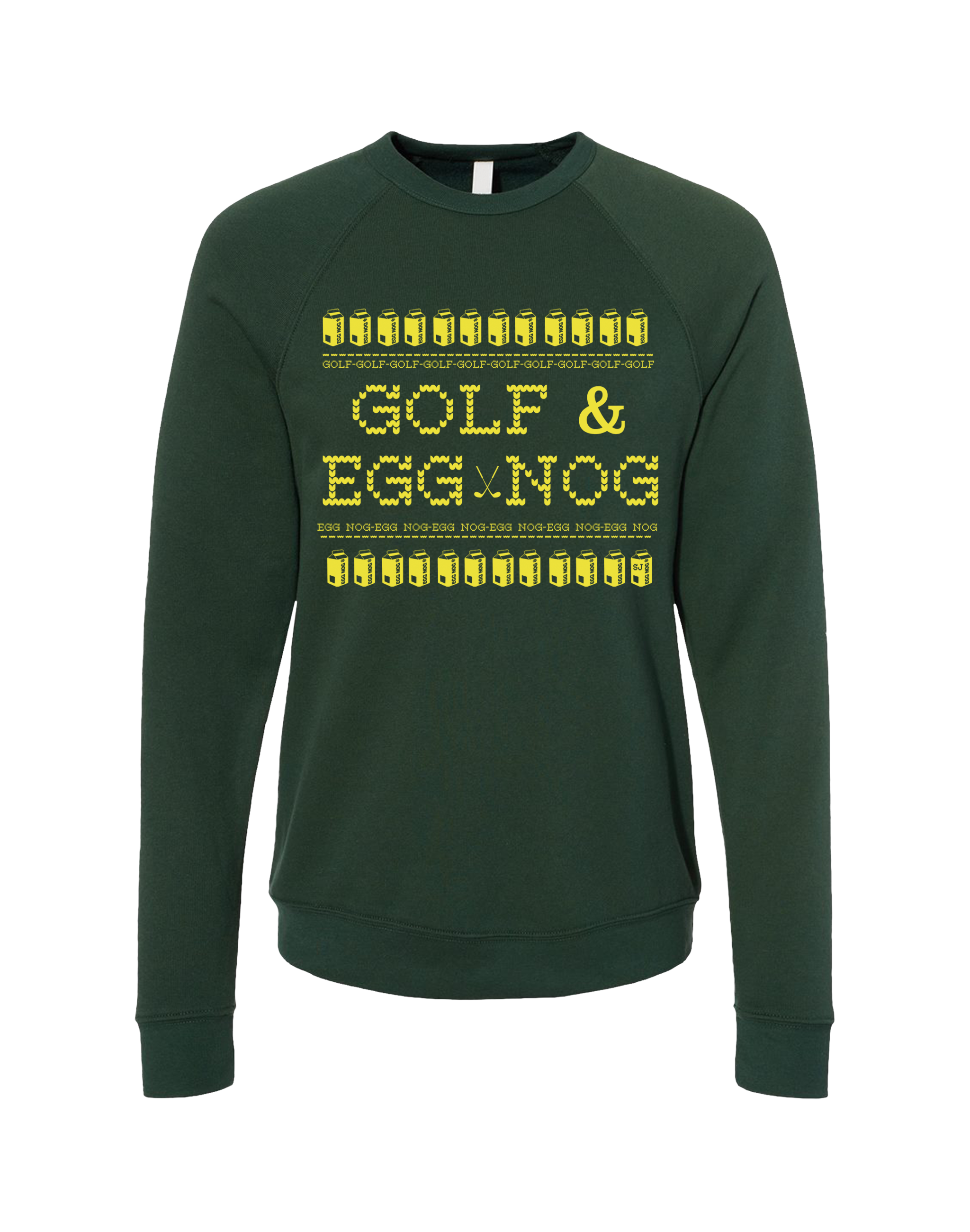 Golf & Egg Nog Unisex Ugly Sweatshirt