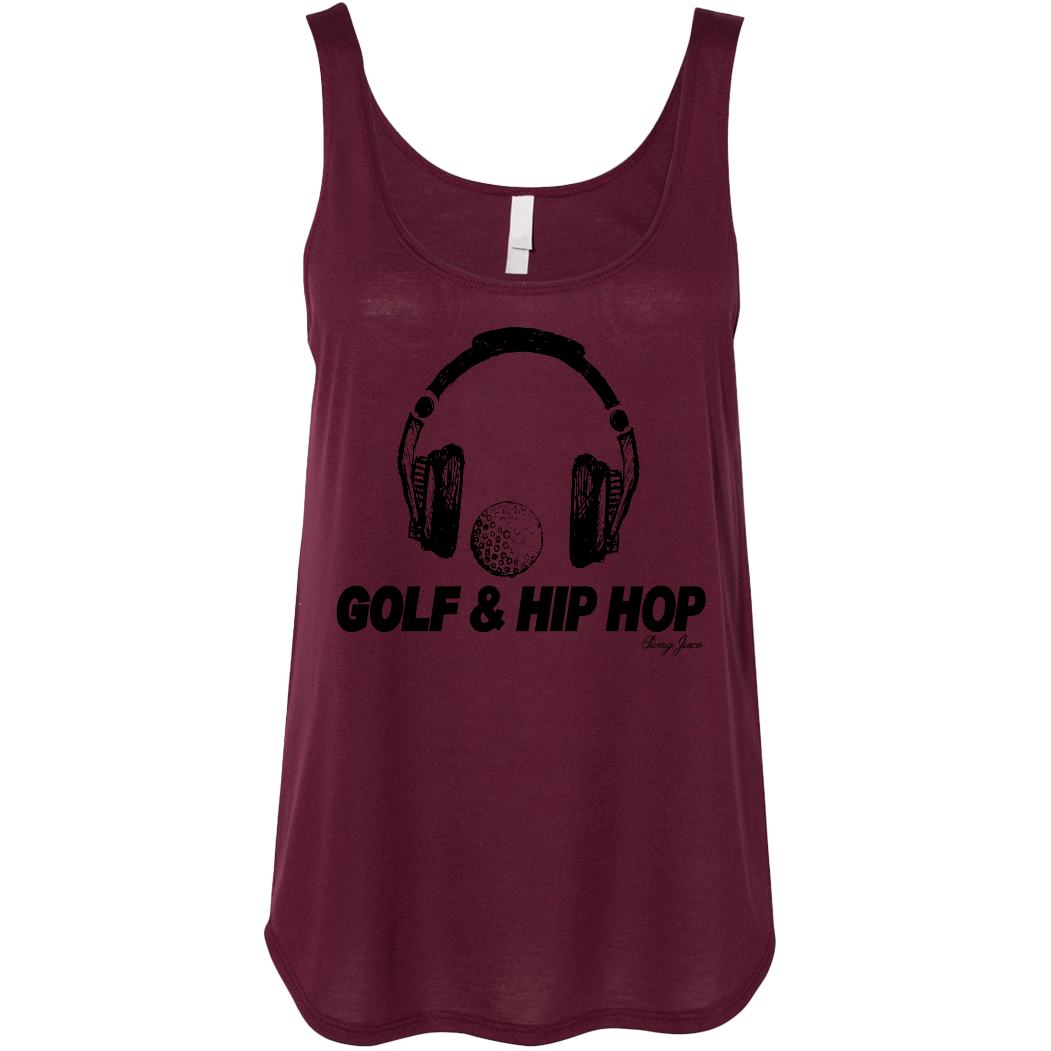 Golf & Hip Hop Women's Tank Top Maroon