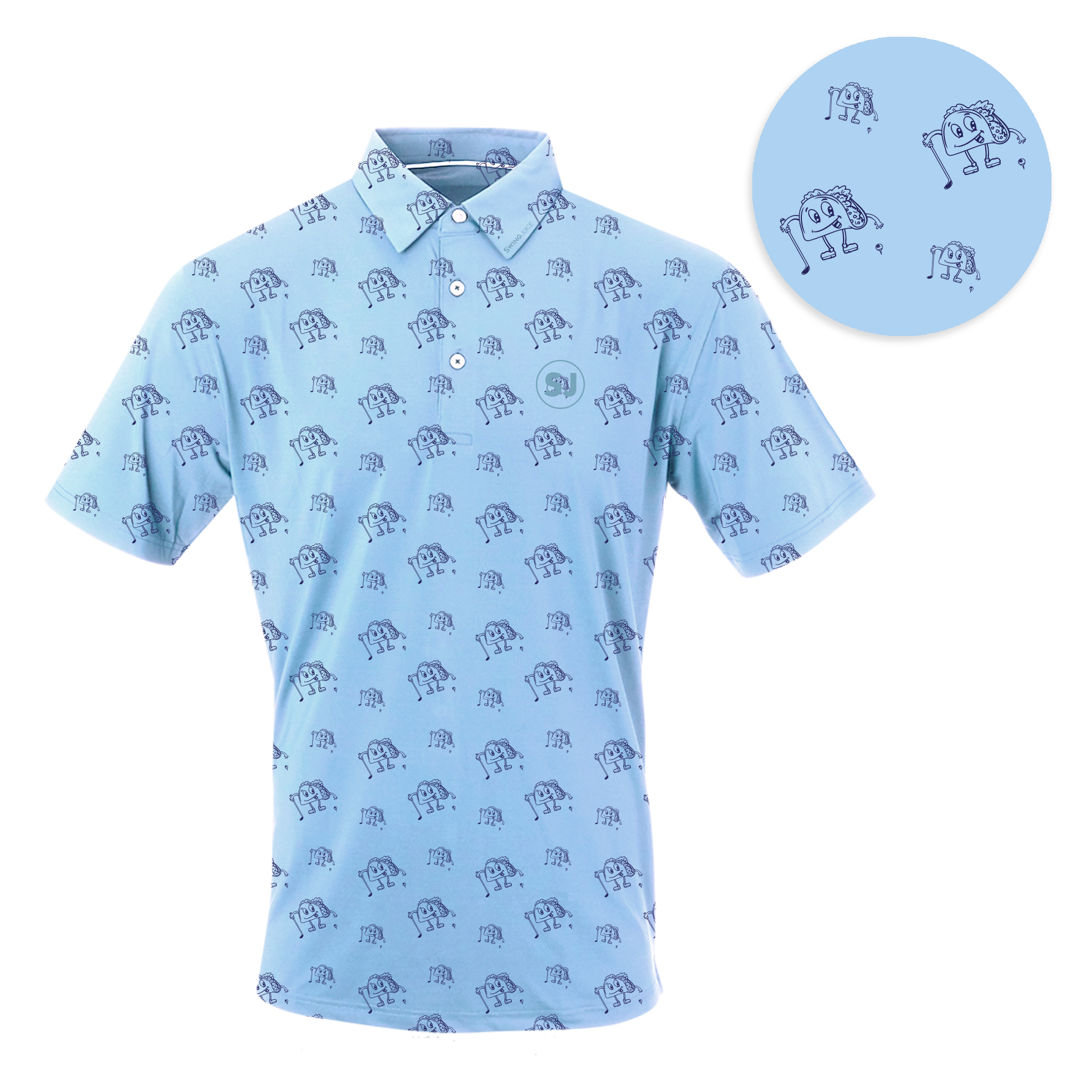 Golf & Tacos Men's Polo