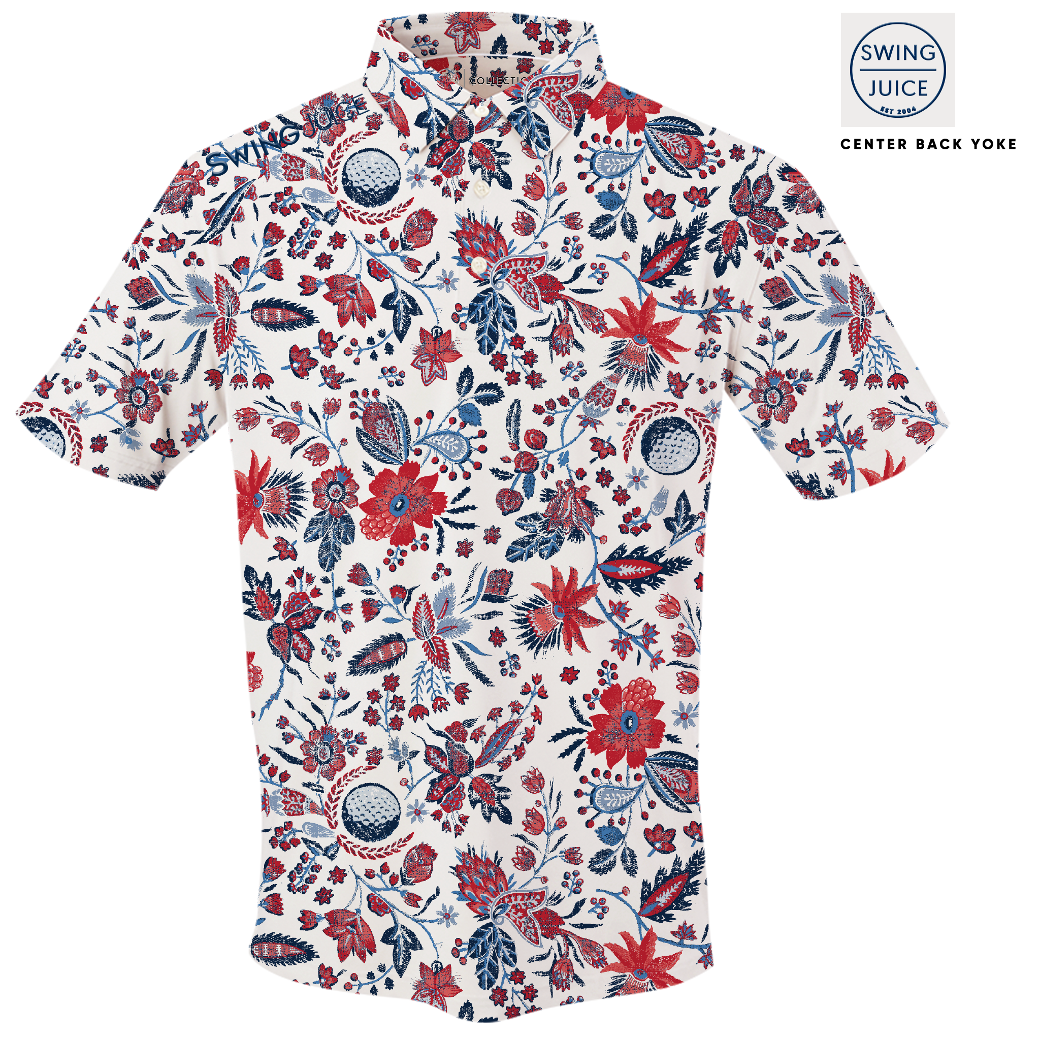 Golf Americana Floral Men's Polo