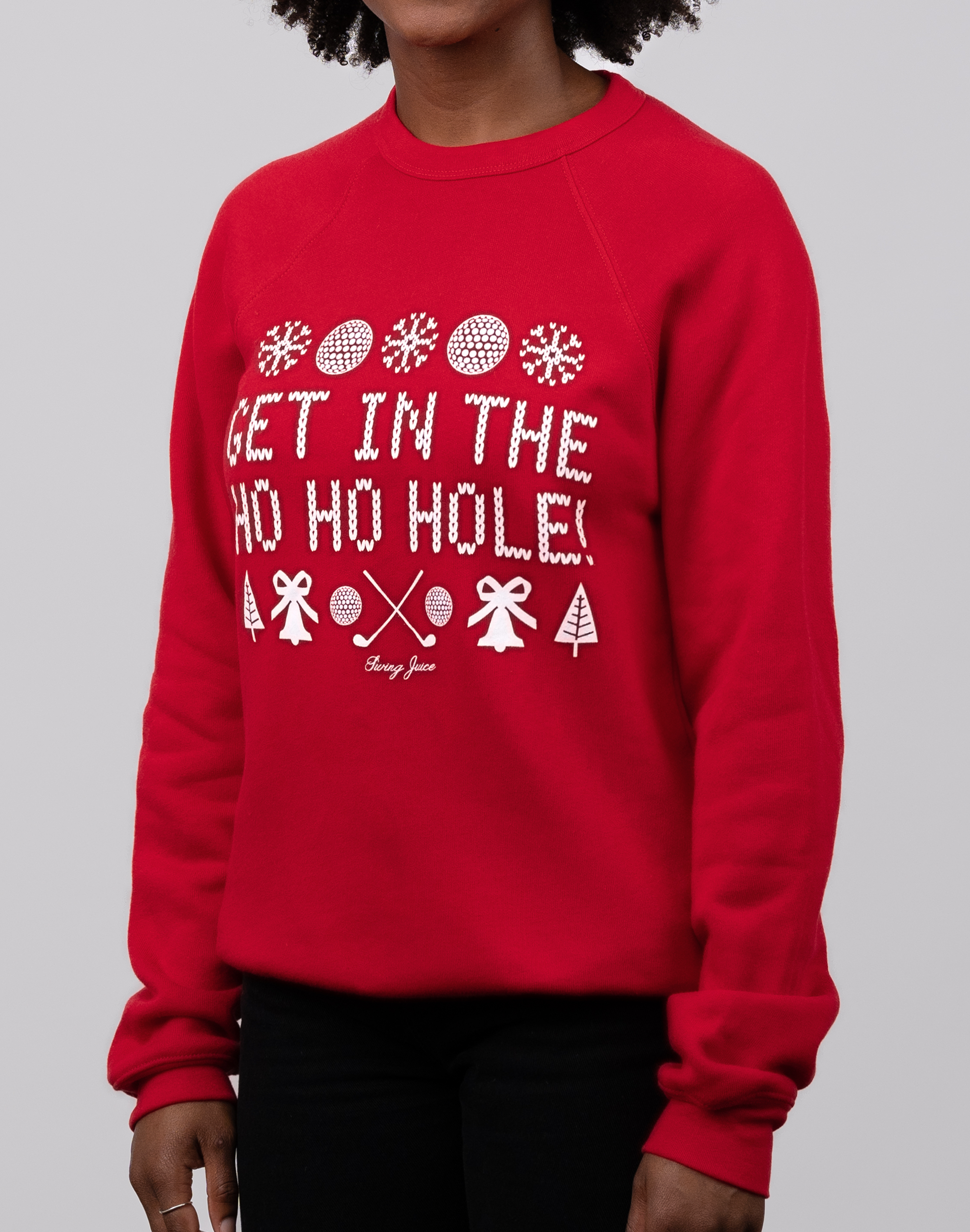 Golf Get In The Ho Ho Hole! Unisex Ugly Sweatshirt