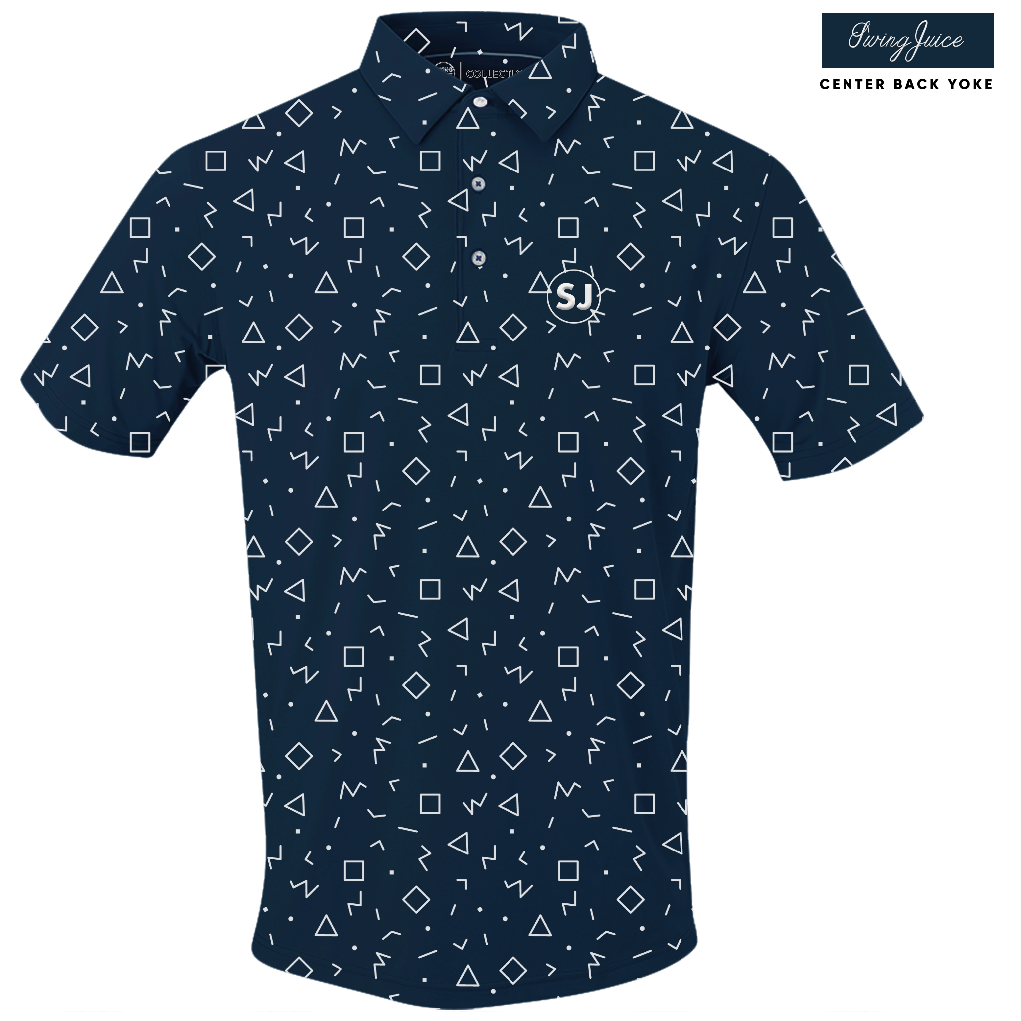 Golf Memphis Geometric Men's Polo