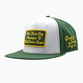 Golf N.Y.C. Muni Unisex Snapback Hat White/Forest O/S