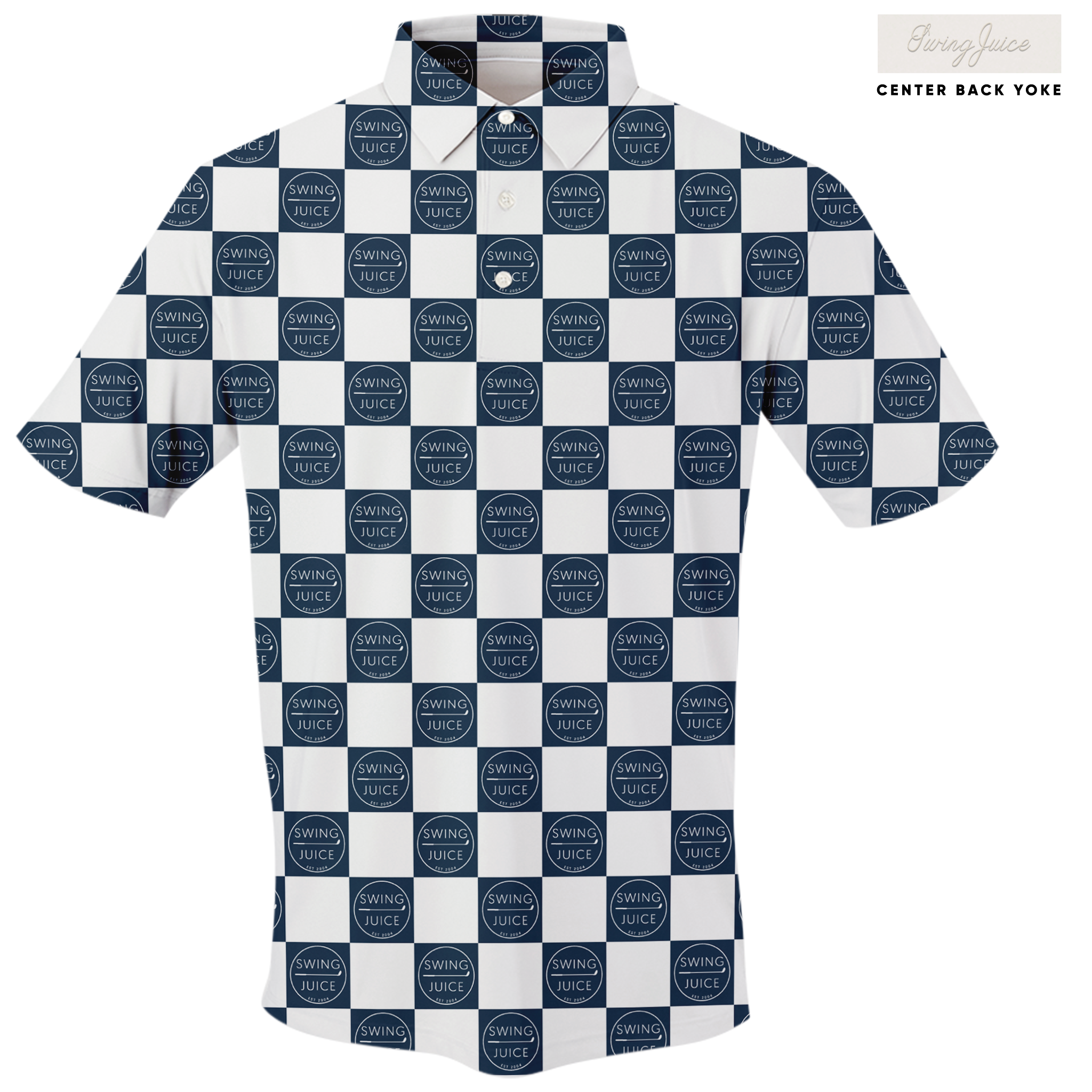 Golf SJ Checkerboard Men's Polo