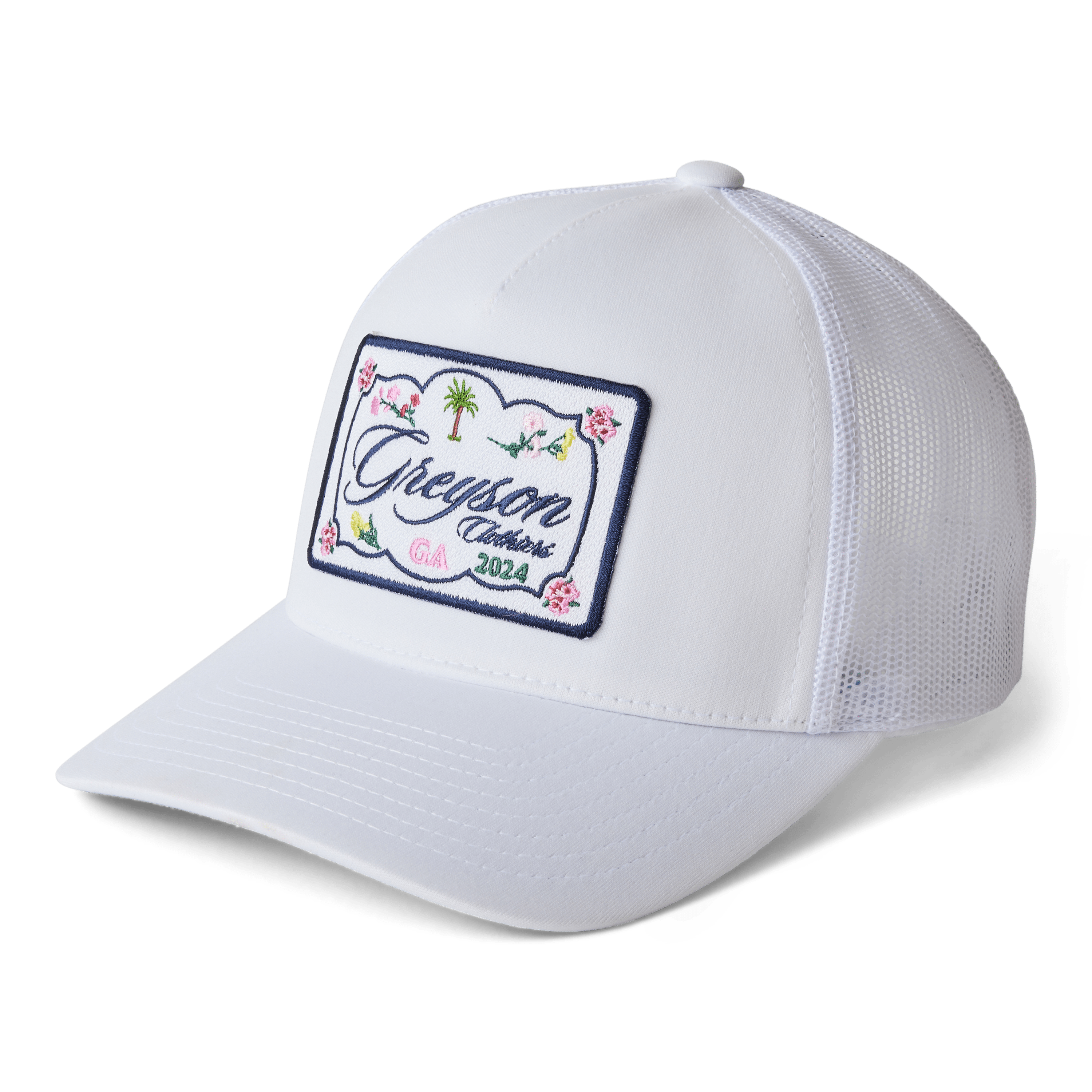 Greyson Floral Patch Trucker Hat