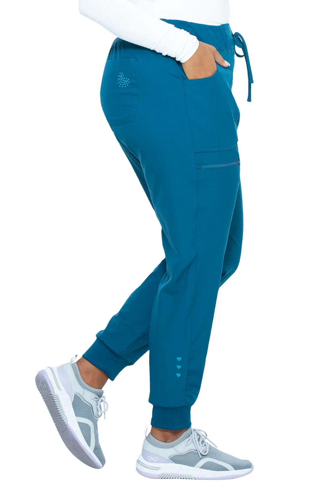 HeartSoul The Jogger Low Rise Tapered Leg Pants Caribbean Blue