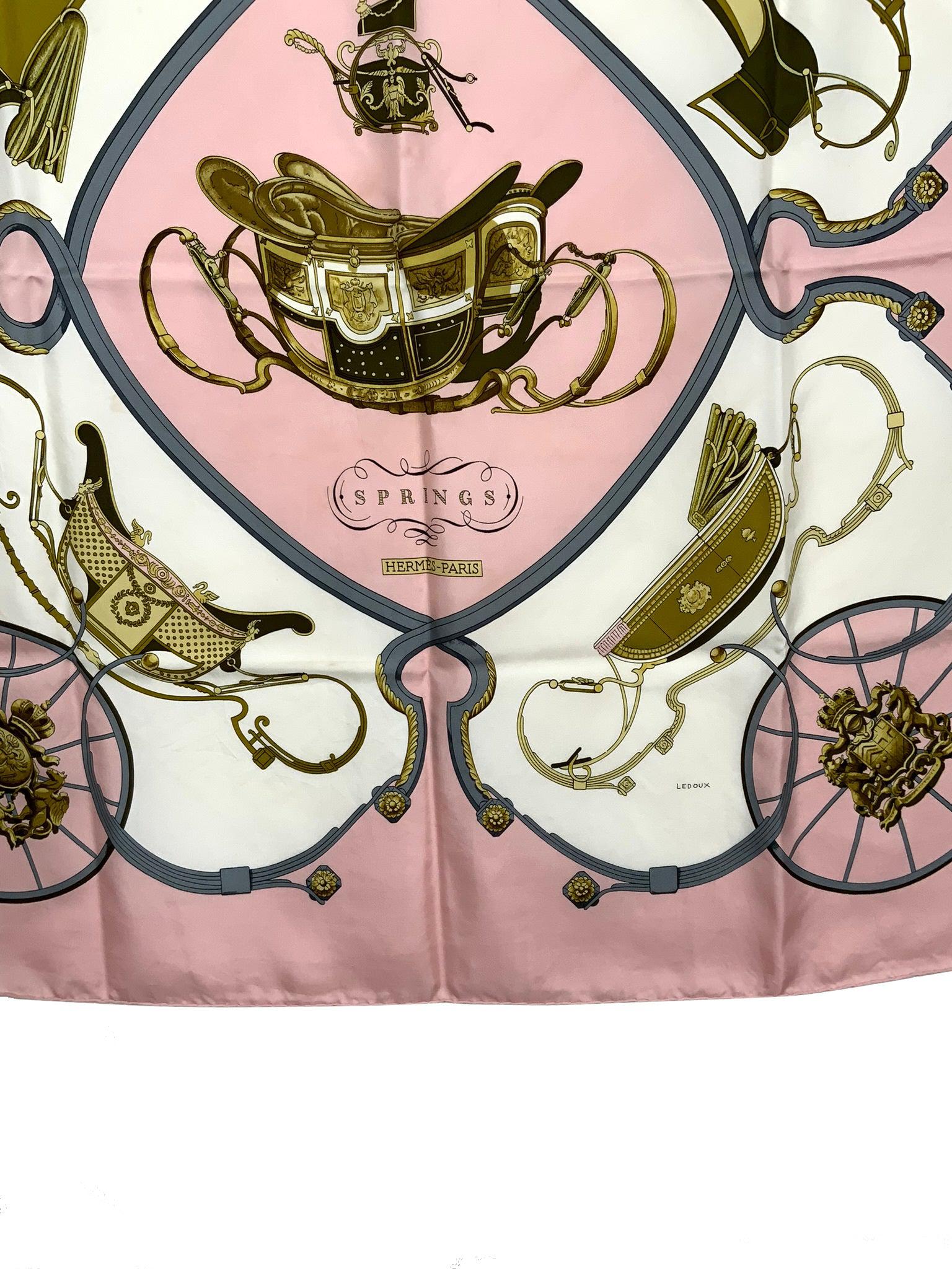 Hermes Springs Silk Scarf 90