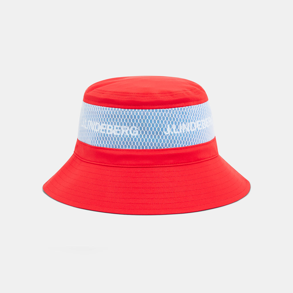 J. Lindeberg Denver Bucket Hat Fiery Red