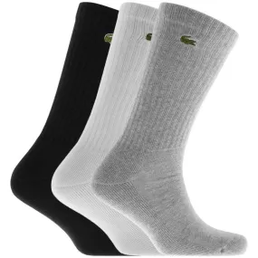 Lacoste Logo 3 Pack Socks