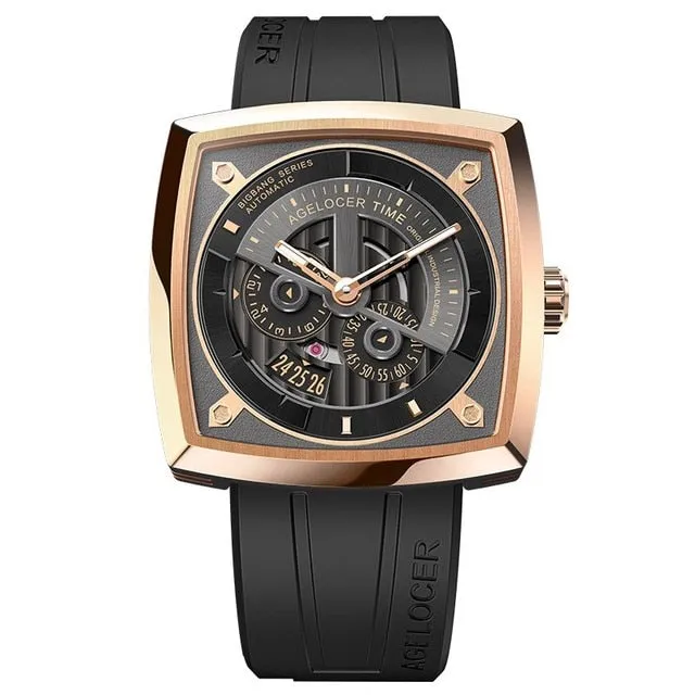 Luxury Sapphire Automatic Self-wind Waterproof Mechanical Watch for Men