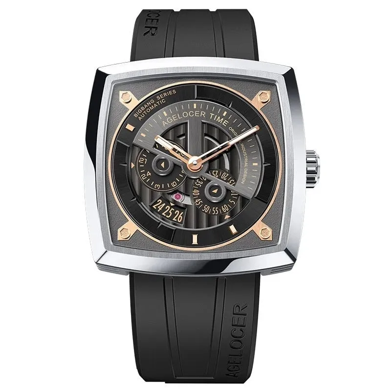 Luxury Sapphire Automatic Self-wind Waterproof Mechanical Watch for Men