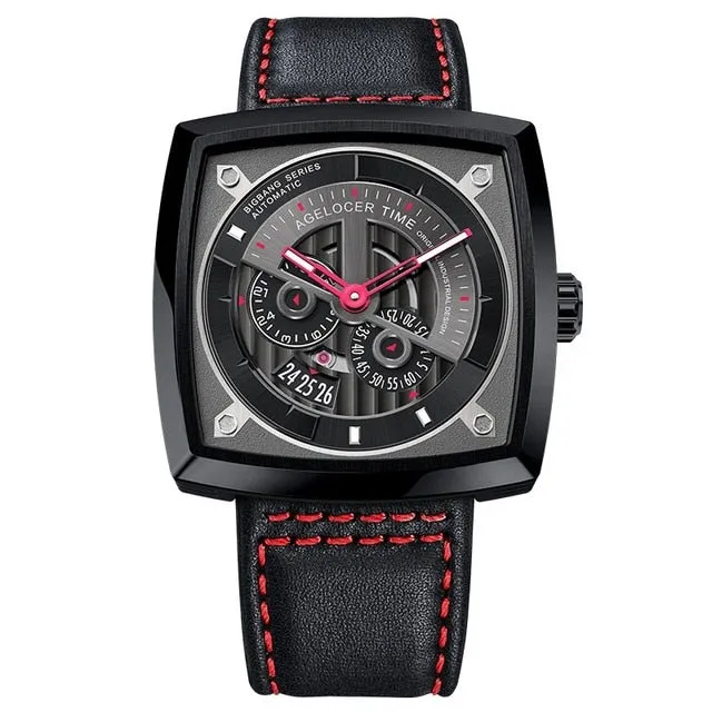 Luxury Sapphire Automatic Self-wind Waterproof Mechanical Watch for Men