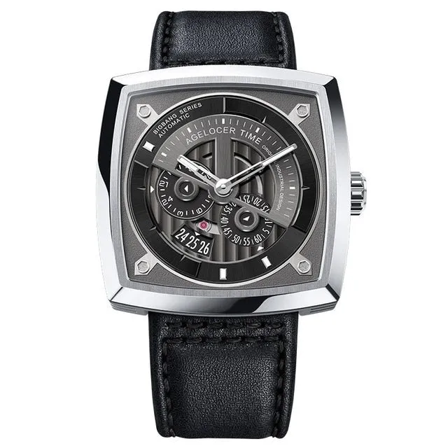 Luxury Sapphire Automatic Self-wind Waterproof Mechanical Watch for Men