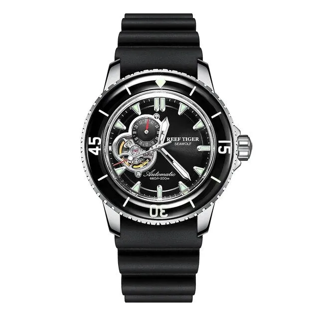 Men's Luxury Waterproof Automatic Rubber Strap Mechanical Watch