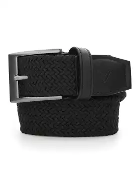 Mens Solid Braided Belt