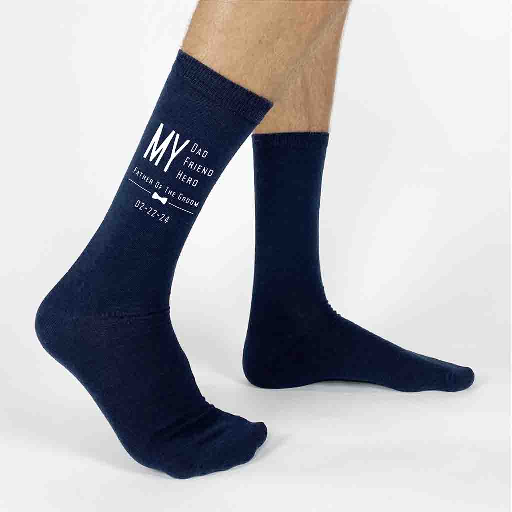 Personalized Wedding Socks for Father of the Groom