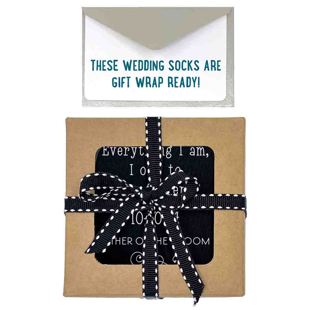 Personalized Wedding Socks with for the Father of the Groom